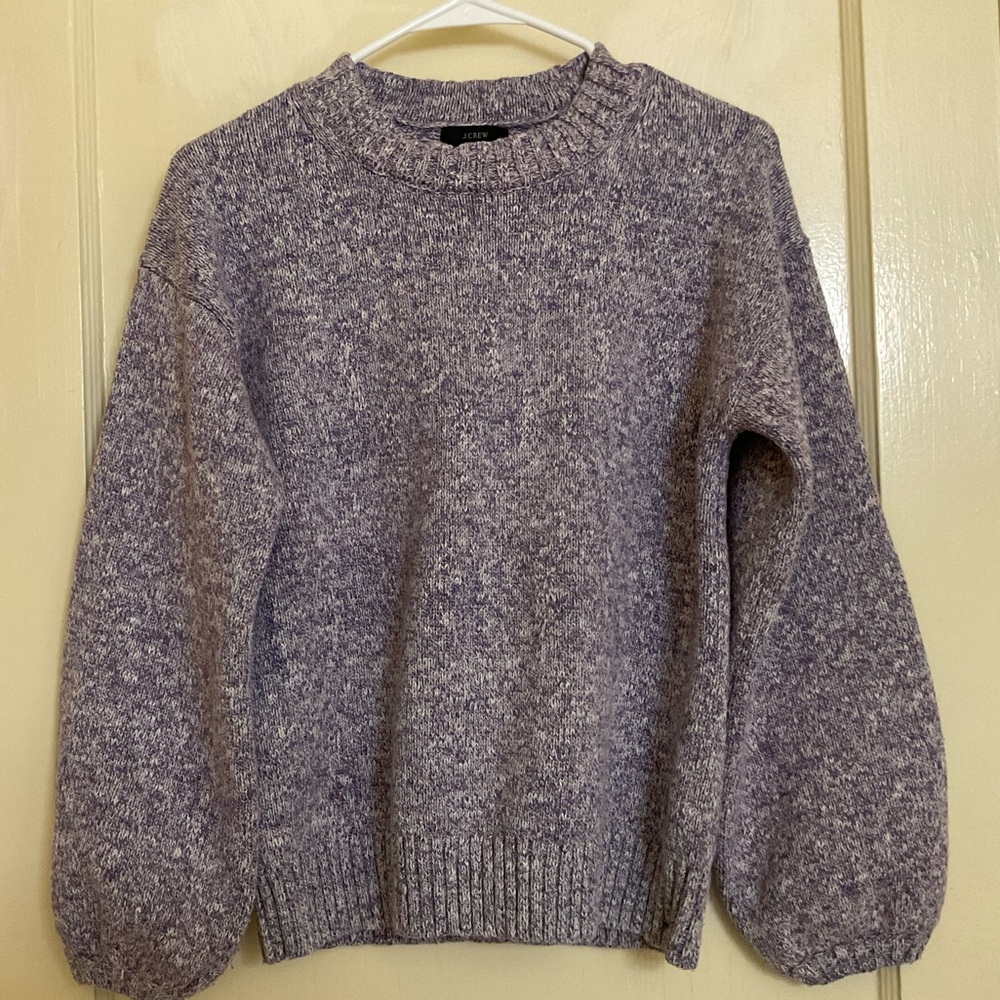 J. Crew Purple Crew Neck Sweater